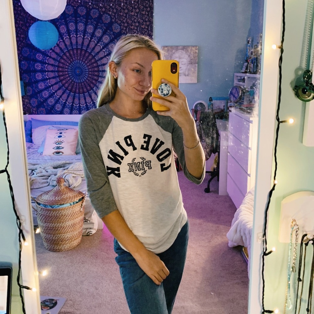 Pink 3/4 shirt!!